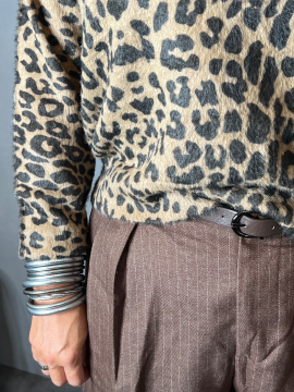 MUST Short rayures marron clair MUST Short rayures marron clair