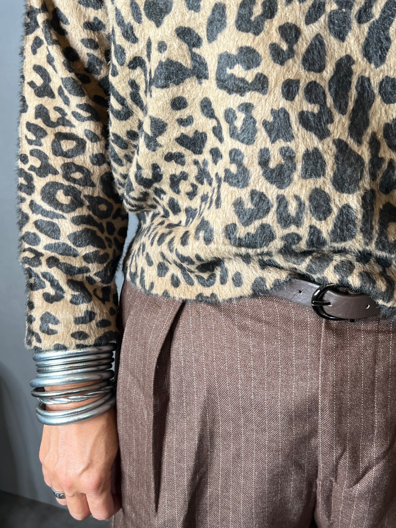 MUST Short rayures marron clair MUST Short rayures marron clair