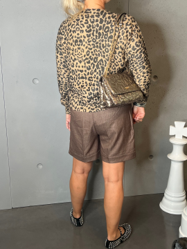 MUST Short rayures marron clair MUST Short rayures marron clair