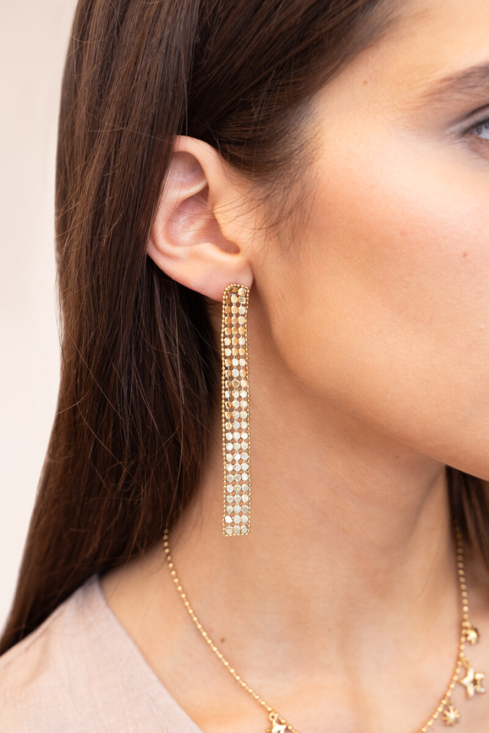 Boucles d'oreilles Starry avec pièces or