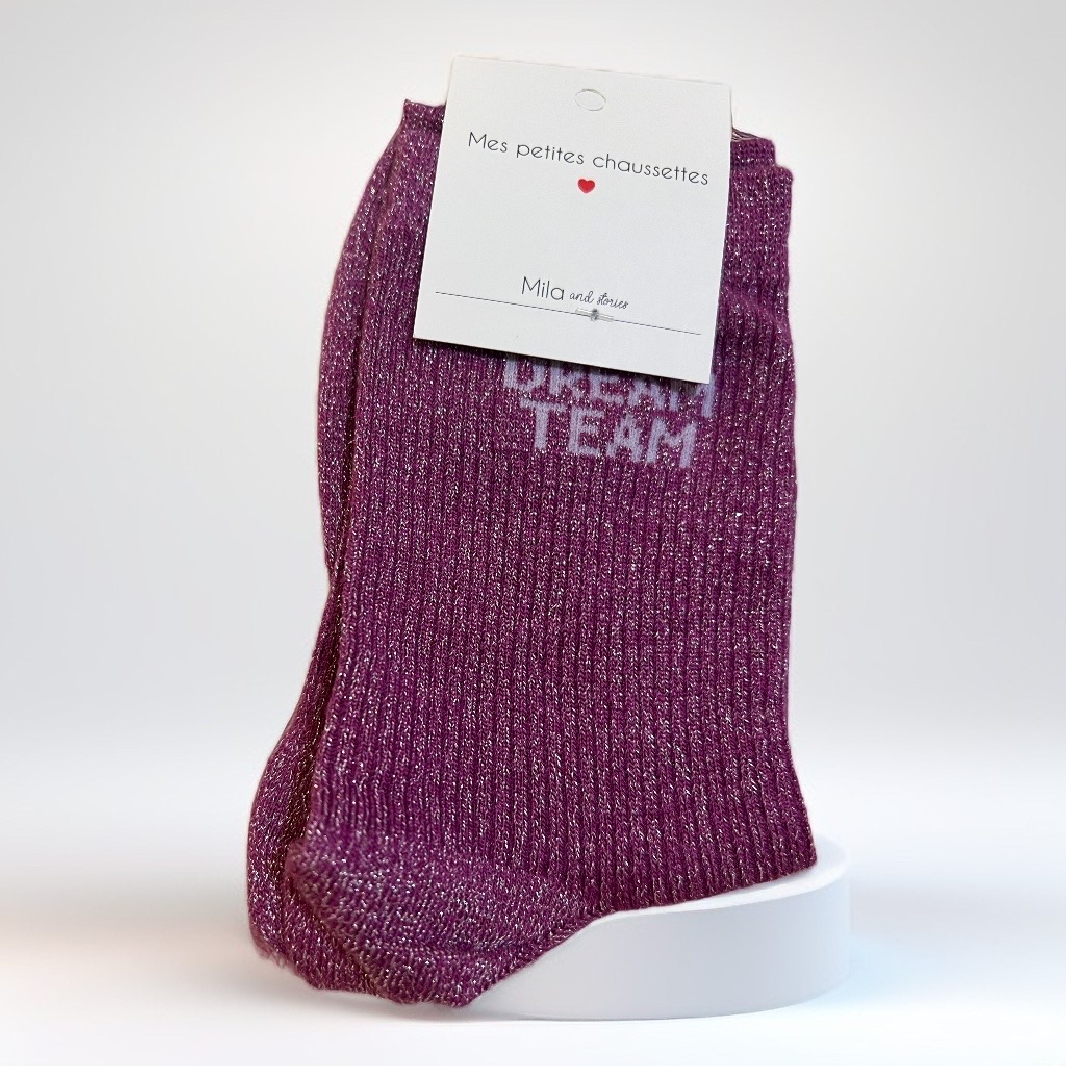 DREAM TEAM Violette chaussettes