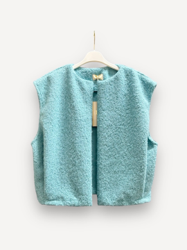 EMILE Gilet turquoise