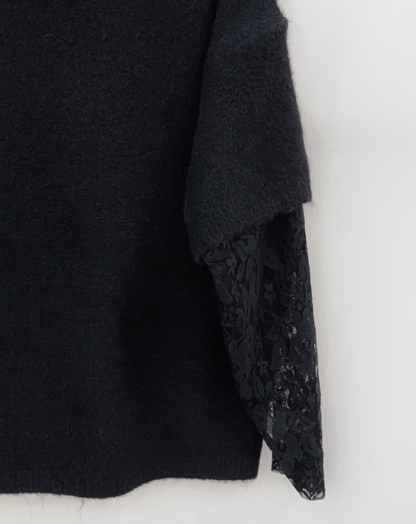 DENTELLE Pull noir