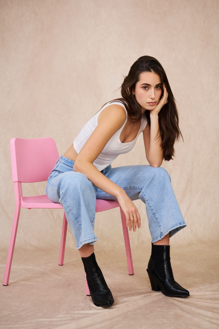 WIDE LEG Jean patte d'éléphant bleu clair