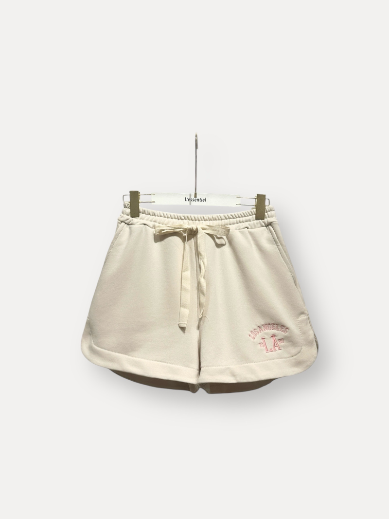 LOS ANGELES Ensemble short, sweat blanc