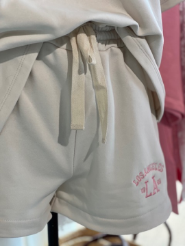 LOS ANGELES Ensemble short, sweat blanc