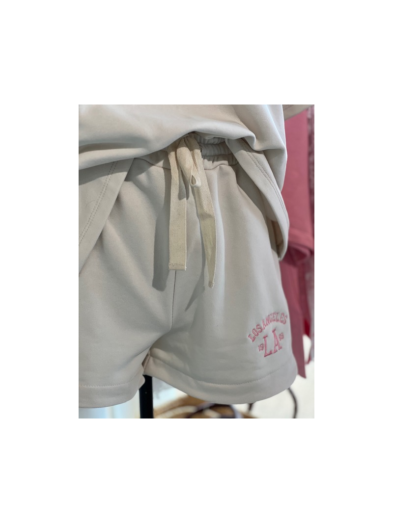 LOS ANGELES Ensemble short, sweat blanc