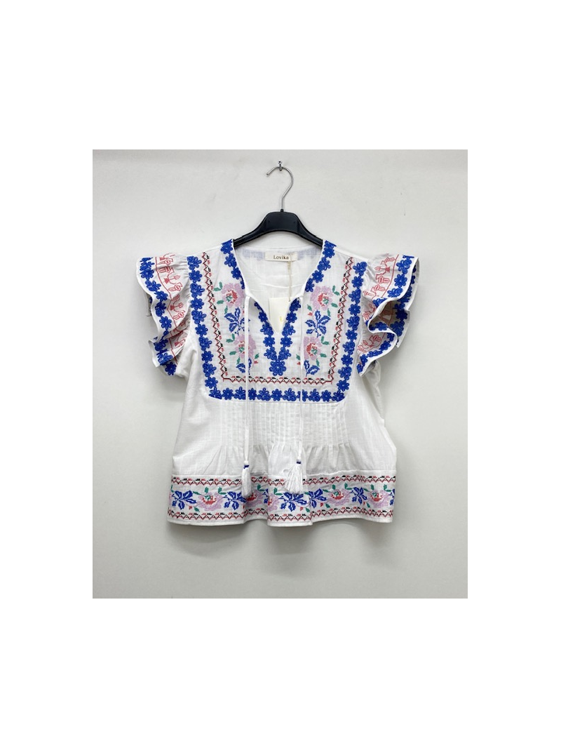FLORA Blouse à broderie