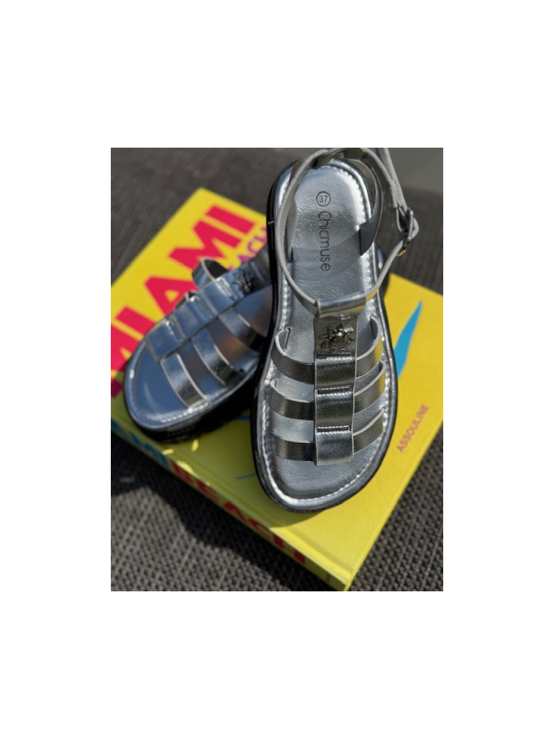 GLADIATOR Sandales argent
