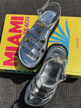 GLADIATOR Sandales argent