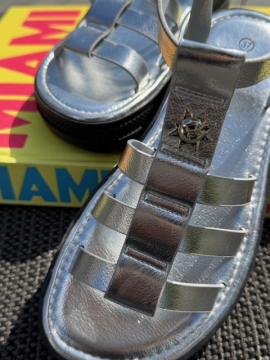 GLADIATOR Sandales argent