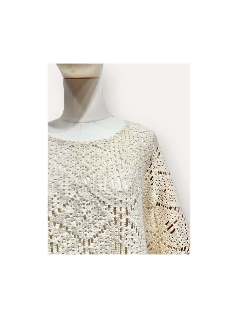 Top dentelle crochet