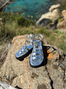 GLADIATOR Sandales argent