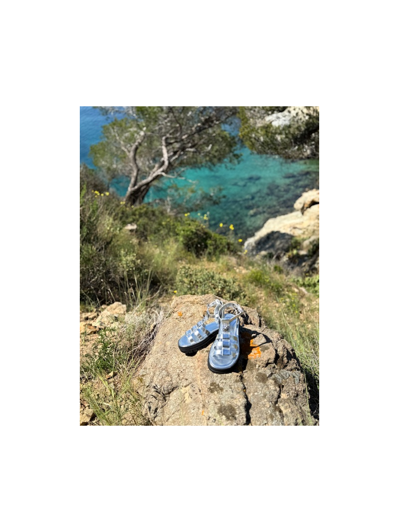 GLADIATOR Sandales argent