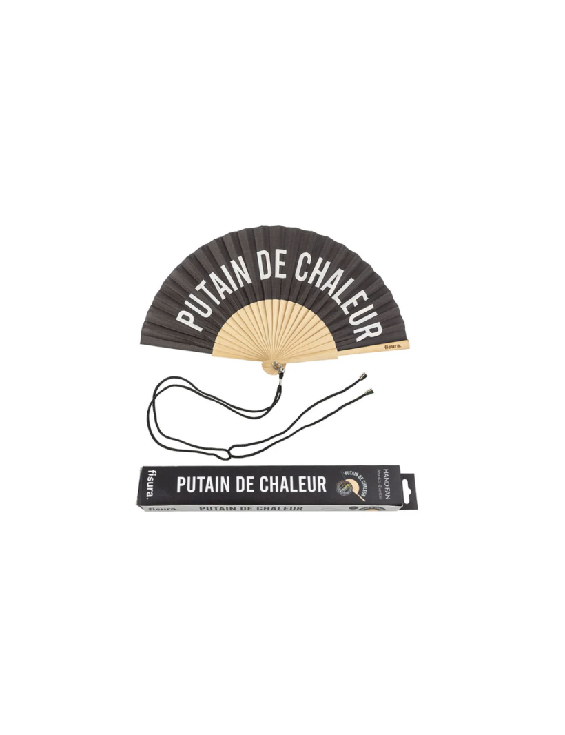 PUTAIN DE CHALEUR  Eventails noir