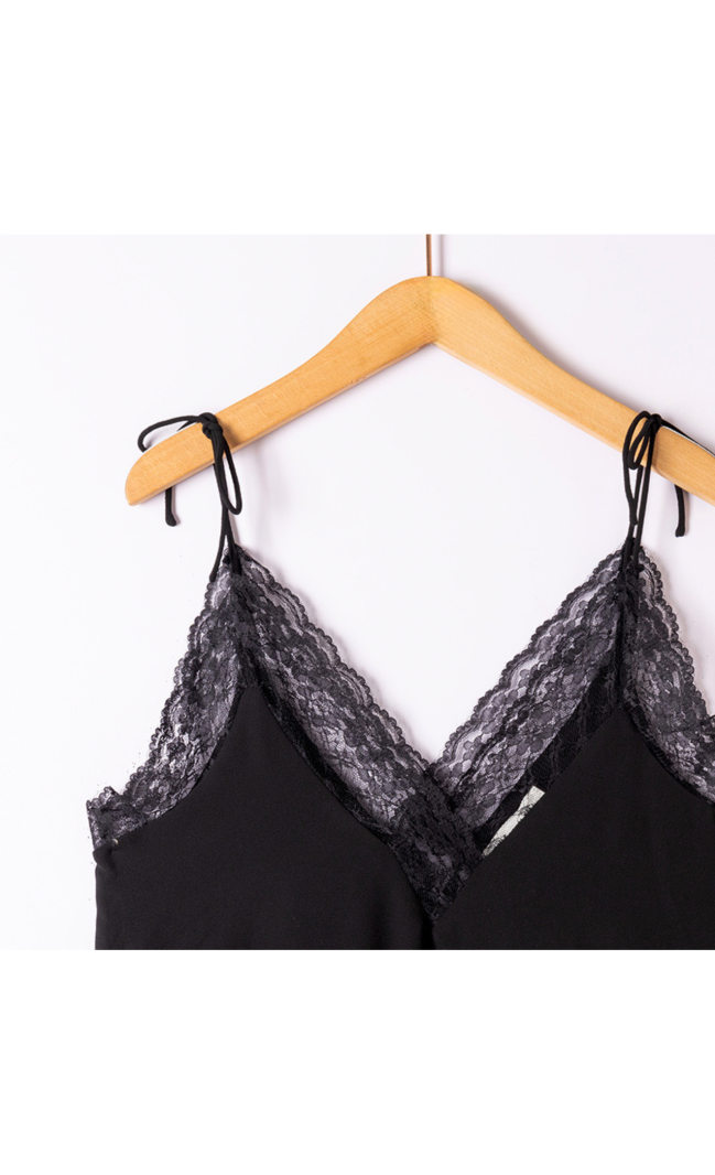 DENTELLE Débardeur noir
