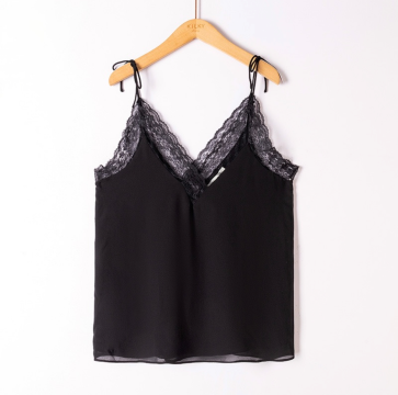 DENTELLE Débardeur noir