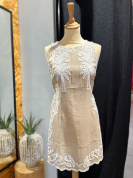 PALMA Robe courte beige