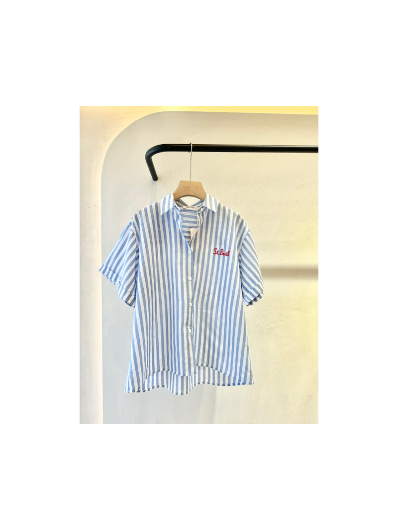 ST BARTH Chemise rayé bleu