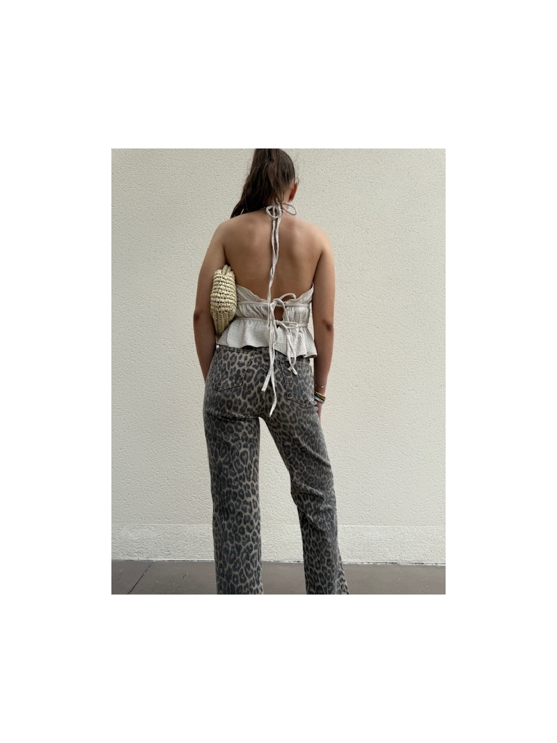 COTON Top dos nu beige COTON Top dos nu beige