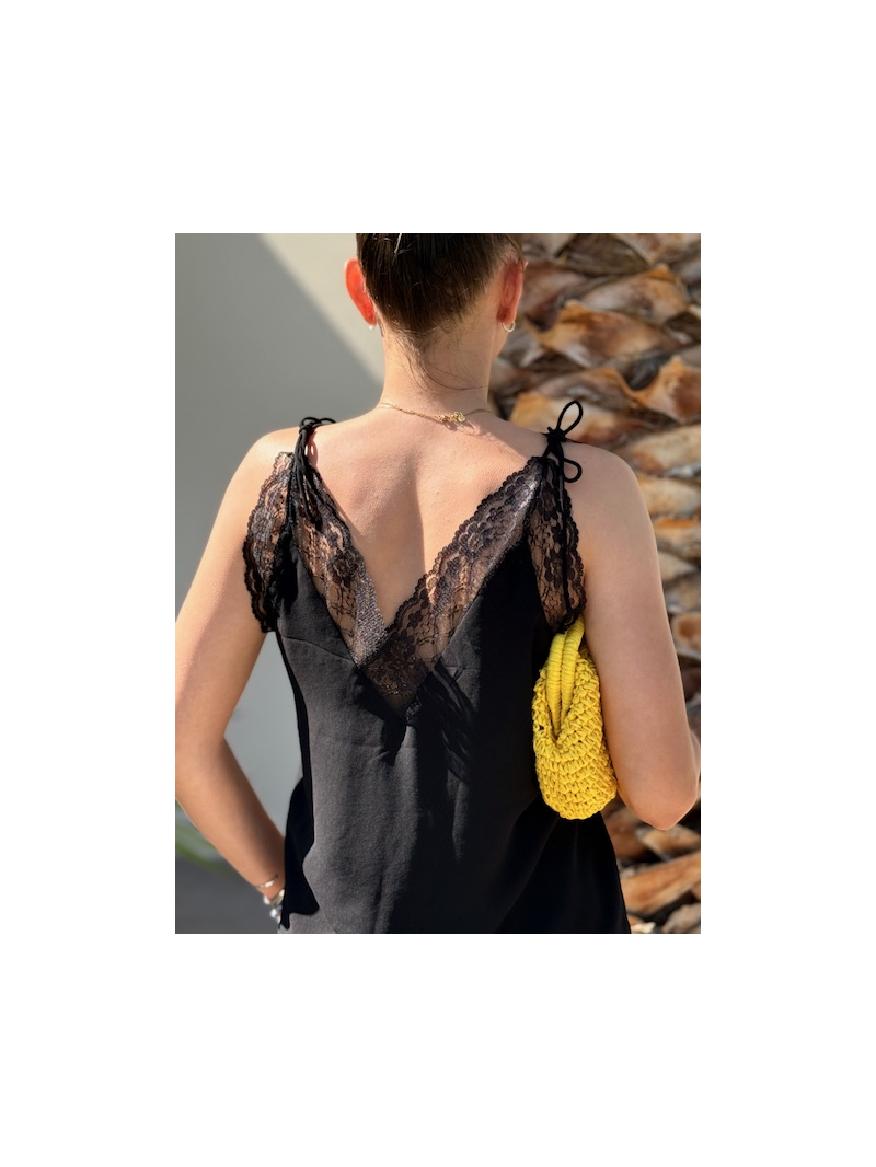 DENTELLE Débardeur noir