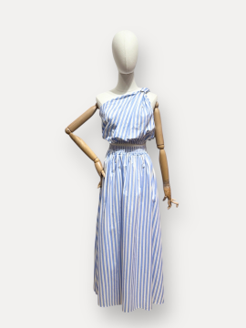 Ensemble PAROS | Top ballon & jupe longue élastiquée