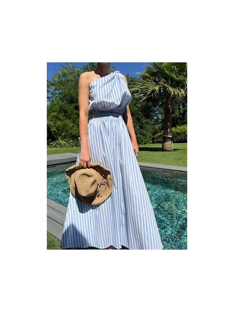 Ensemble PAROS | Top ballon & jupe longue élastiquée