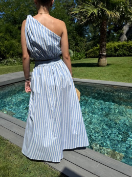 Ensemble PAROS | Top ballon & jupe longue élastiquée