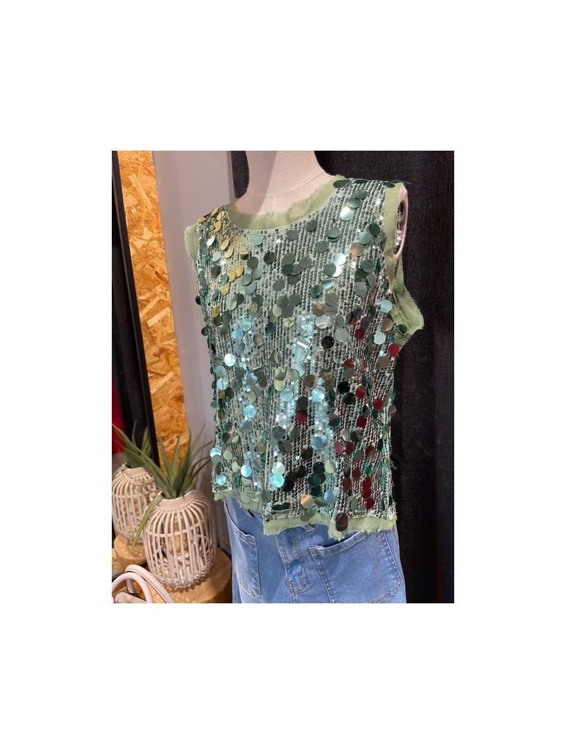 Débardeur Sequin – Brillant & Tendance | Sud Access Débardeur Sequin – Brillant & Tendance | Sud Access