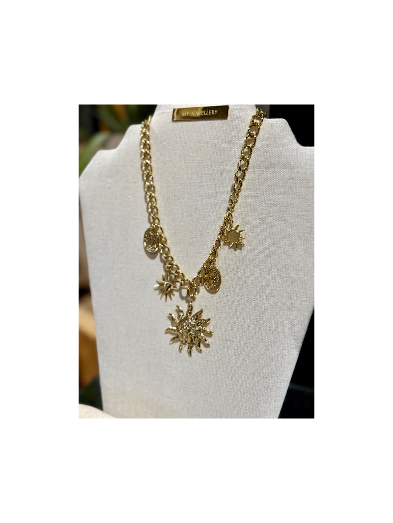 SOLEIL Collier doré