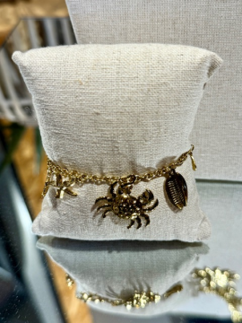 CRABE Beacelet doré