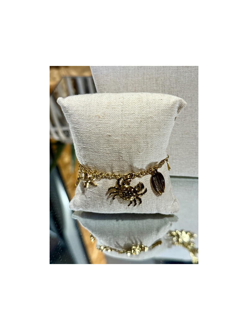 CRABE Beacelet doré CRABE Beacelet doré