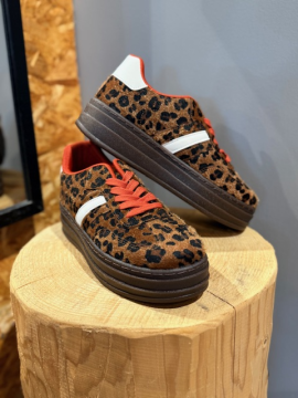 LEORED Baskets léopard