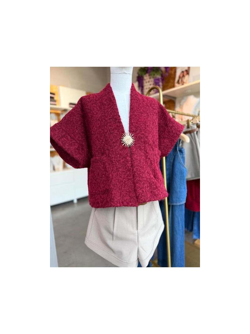 SOLEIL EMILE Gilet bordeau