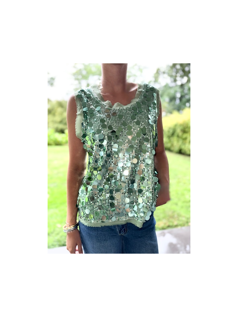 Débardeur Sequin – Brillant & Tendance | Sud Access Débardeur Sequin – Brillant & Tendance | Sud Access