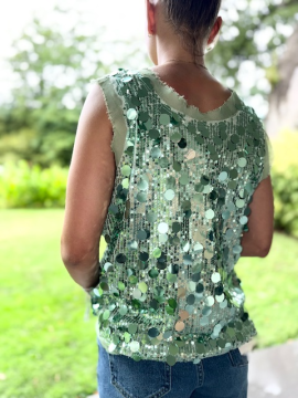 Débardeur Sequin – Brillant & Tendance | Sud Access Débardeur Sequin – Brillant & Tendance | Sud Access