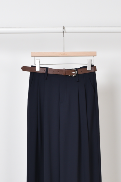 Pantalon marine fluide  avec ceinture Pantalon marine fluide  avec ceinture