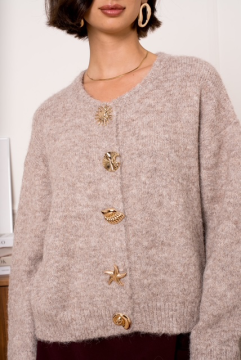 BROOKE Gilet taupe