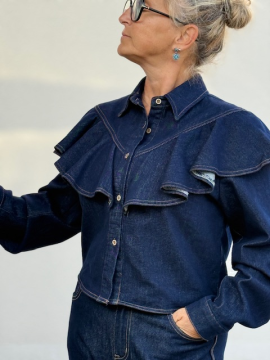 VOLANTE Chemise denim