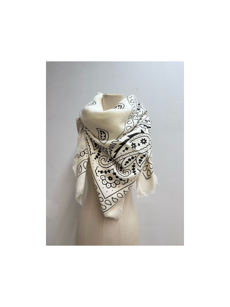 BANDANA Foulard écru