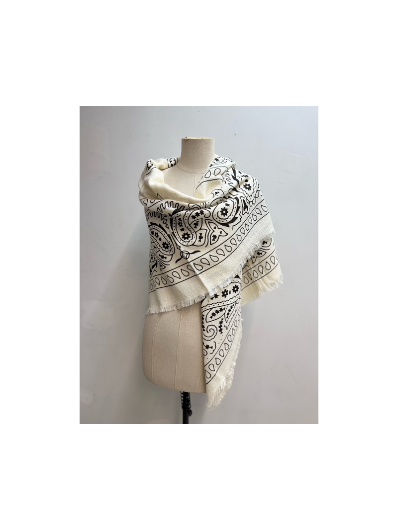 BANDANA Foulard écru