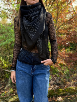 BANDANA Foulard noir