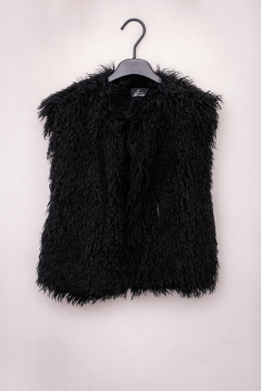 LOU Veste fausse fourrure noire LOU Veste fausse fourrure noire