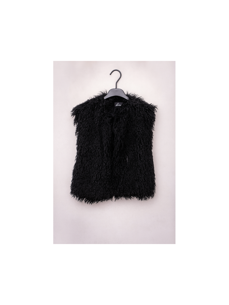 LOU Veste fausse fourrure noire LOU Veste fausse fourrure noire