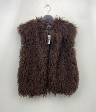 LOU Veste fausse fourrure chocolat LOU Veste fausse fourrure chocolat