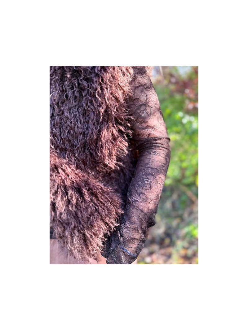 Dentelle Top chocolat Dentelle Top chocolat