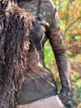 Dentelle Top chocolat Dentelle Top chocolat