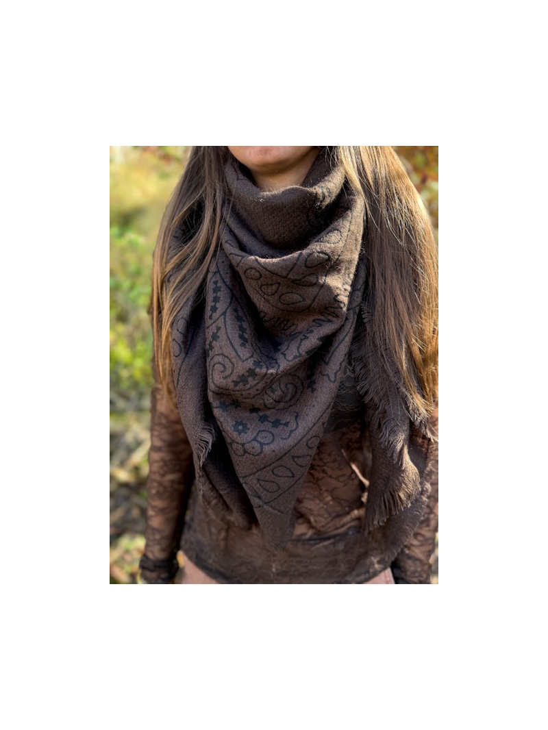 BANDANA Foulard chocolat