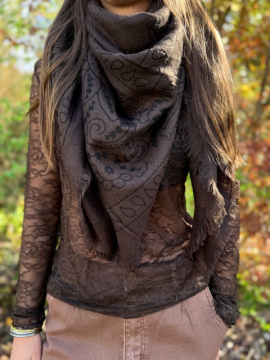 BANDANA Foulard chocolat