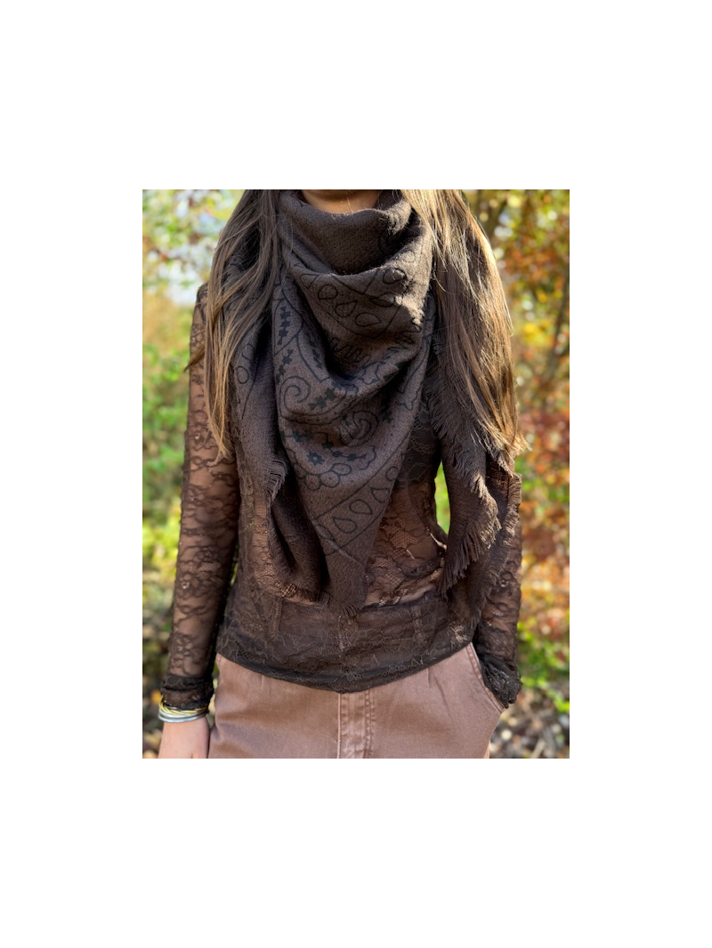 BANDANA Foulard chocolat